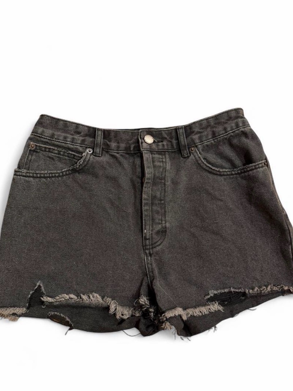 O'Neill Black Distressed High-Rise Denim Cutoff Shorts